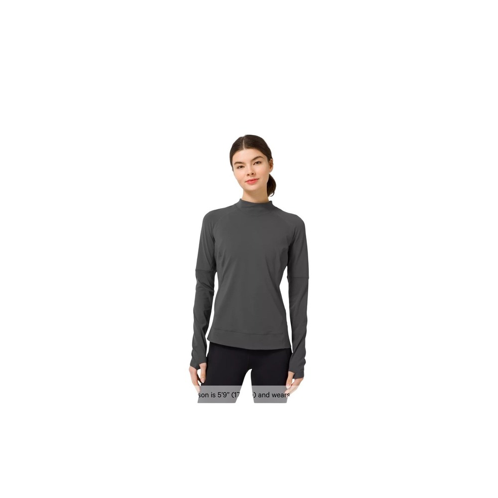 Lululemon Quickflash Pullover - Charcoal Gray Siz… - image 4